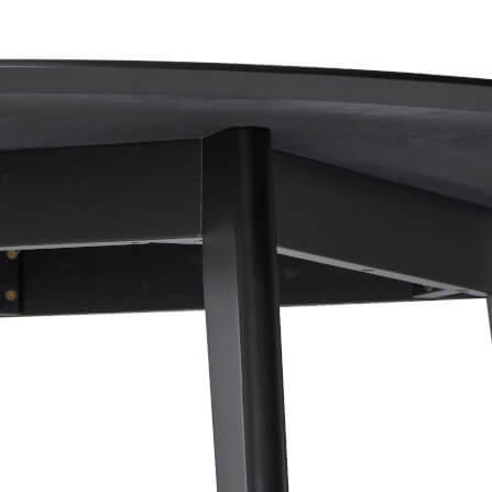 โต๊ะอาหารกลม EVERGREEN FURNITURE T-105  105 X 105 X 74  สีดำ_4